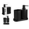 SET 3 PZ BAGNO PLASTICA NERO