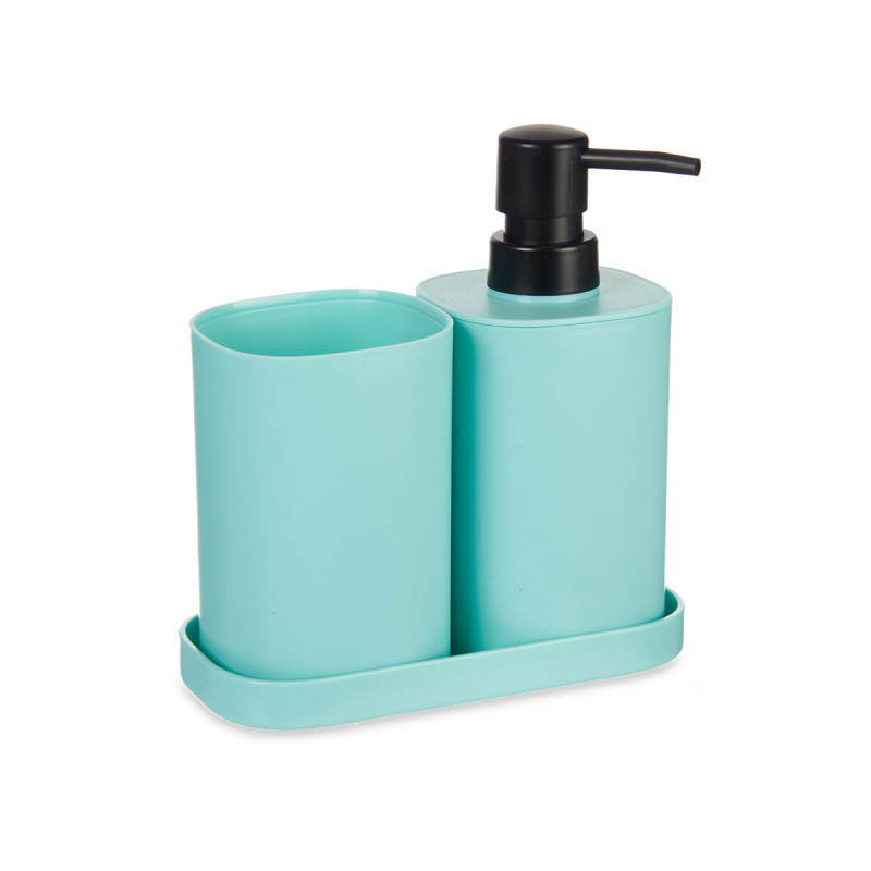 SET 3 PZ BAGNO PLASTICA MENTA