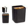 SQUARE ORGANISER 3 COMPARTMENTS BAMBOO BLACK