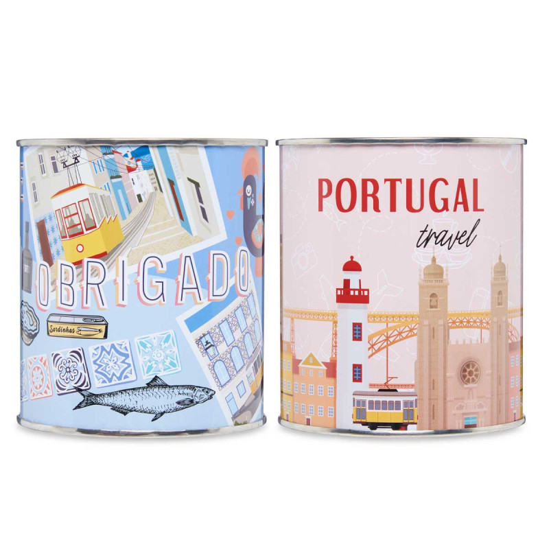 SALVADANAIO METALLO 1K PORTOGHESE AS 2