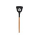 BLACK SILICONE SPATULA WITH WOODEN HANDLE BLACK SILICONE SPATULA WITH WOODEN HANDLE