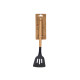BLACK SILICONE SPATULA WITH WOODEN HANDLE BLACK SILICONE SPATULA WITH WOODEN HANDLE