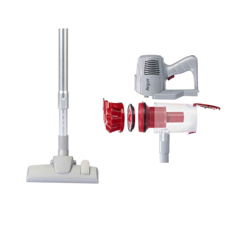 ASPIRATORE A MANO GRIGIO ROSSO 600W