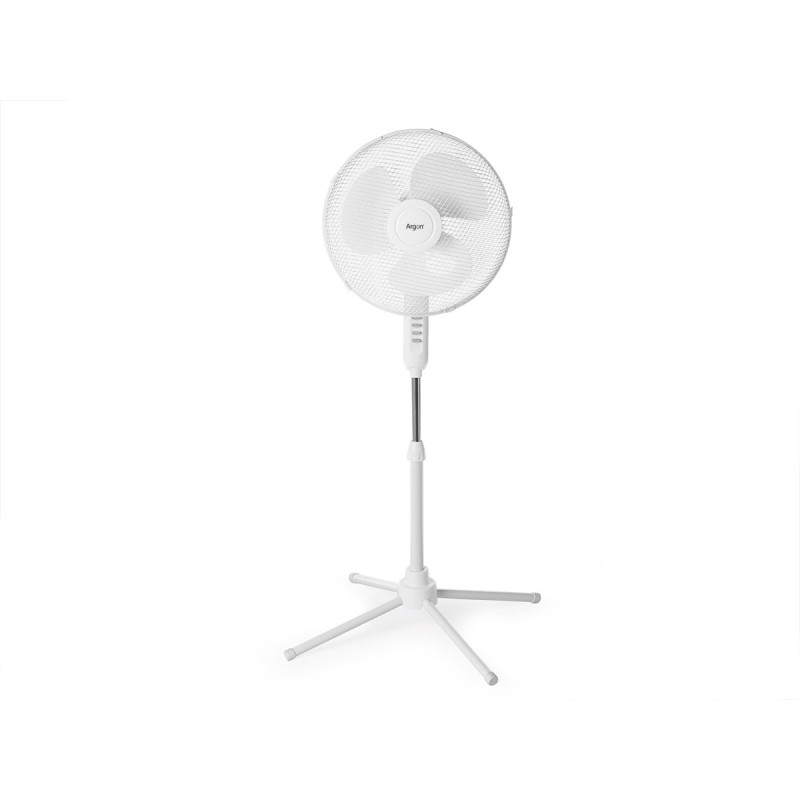 VENTILADOR PIE BLANCO 45W BOTONES GRISES