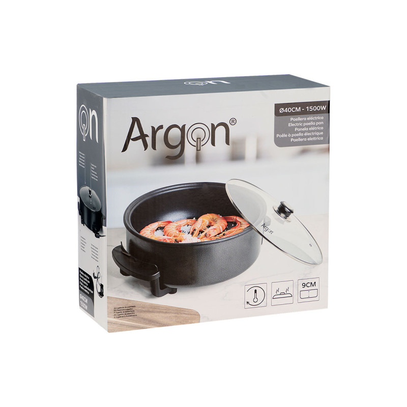 POÊLE À PAELLA ÉLECTRIQUE 40CM DIAMÈTRE 1500W