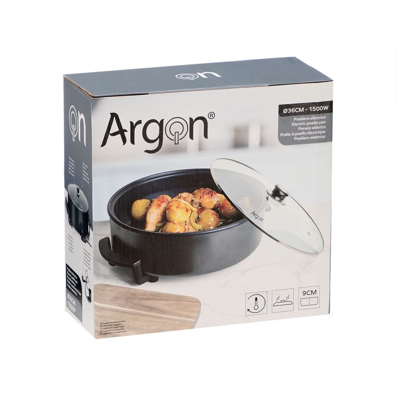 POÊLE À PAELLA ÉLECTRIQUE 36CM DIAMÈTRE 1500W