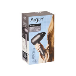 ANTHRACITE AND BLACK MATT HAIR DRYER FOLDING 1500W
