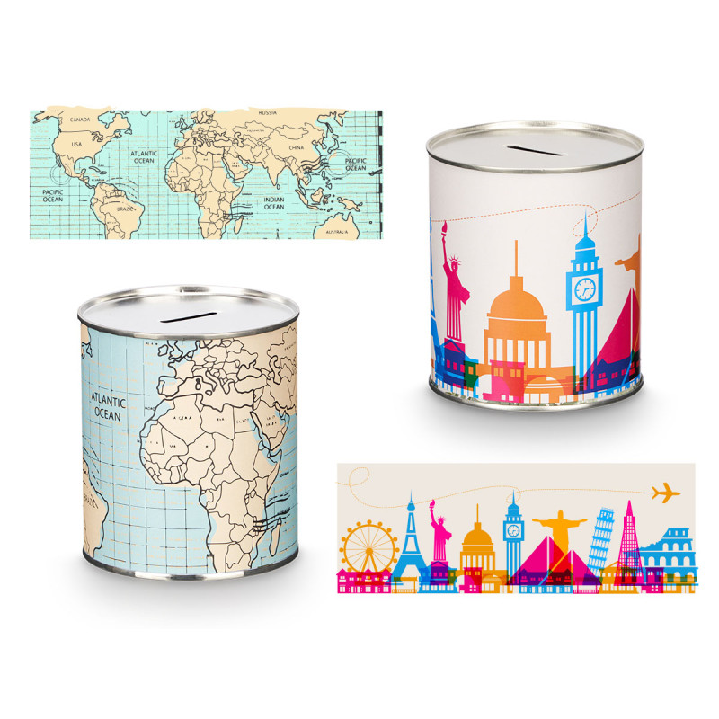 METAL MONEY BOX 1K TRIPS ASSORTED 2 