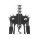 STRAIGHT BLACK CHROME-PLATED CORKSCREW 100GR