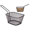 BASKET WITH HANDLE IN MATT BLACK STEEL