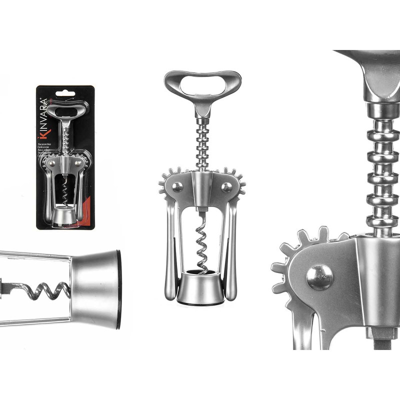 CHROME-PLATED COLOUR CORKSCREW 217GR