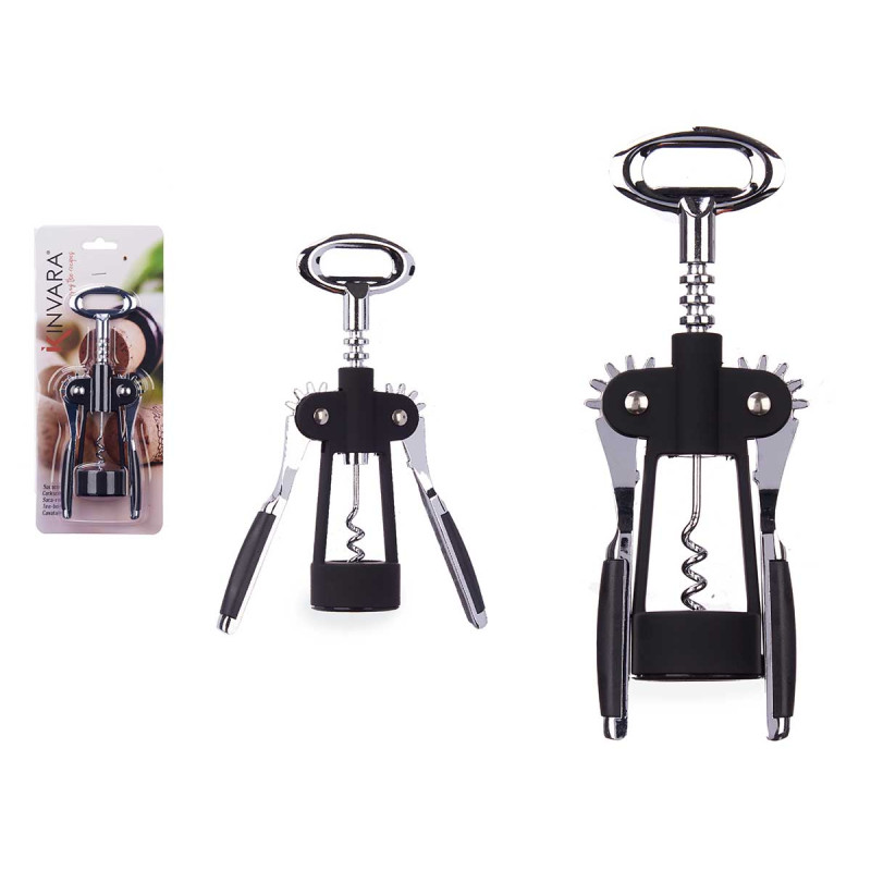 BLACK CHROME-PLATED CORKSCREW 200GR