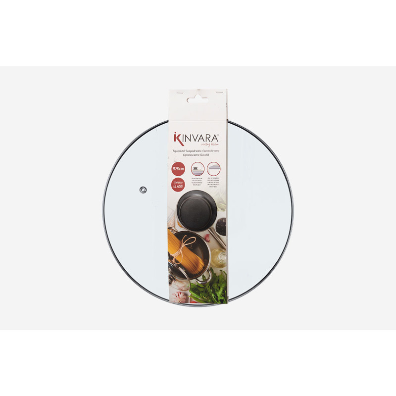 TAPA CRISTAL FILO PLATA 26 CM