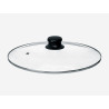GLASS LID SILVER EDGE 28CM