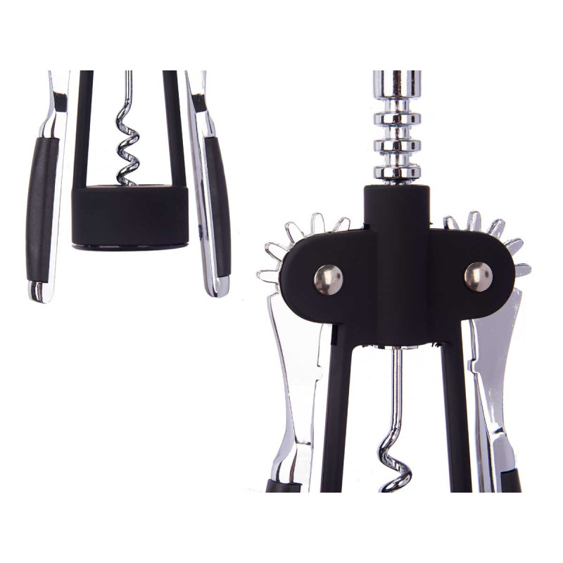 BLACK CHROME-PLATED CORKSCREW 200GR