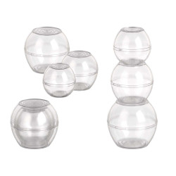 SET 3 RECIPENTI SFERA
