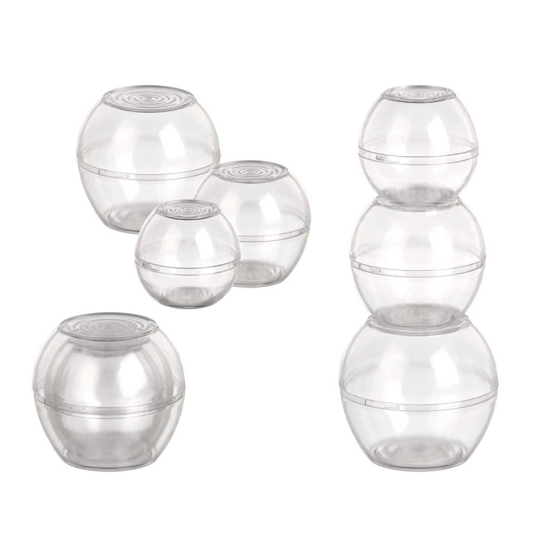SET 3 SPHERICAL CONTAINERS