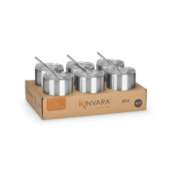 BICCHIERE CANNUCCIA TAPPO ACCIAIO INOX 380ML