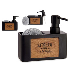 MATT BLACK SOAP DISPENSER WOOD PAINTING