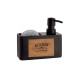 MATT BLACK SOAP DISPENSER WOOD PAINTING