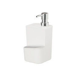 DISPENSADOR COM SUPORTE PARA ESPONJA BRANCO 650ML