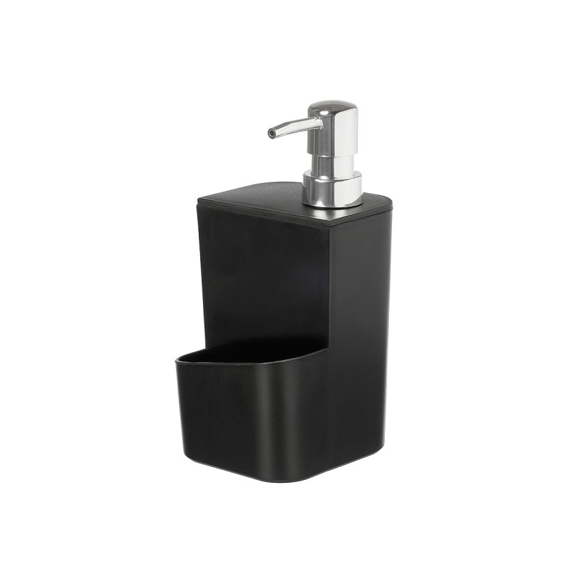DISPENSEUR PORTE ÉPONGE NOIR 650ML