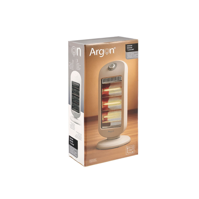 RADIADOR HALOGENO 400W 800W 1200W GRIS