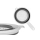 STRAINER WITH WHITE AND GREY HANDLE 20CM