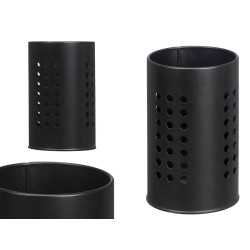 BLACK UTENSIL HOLDER