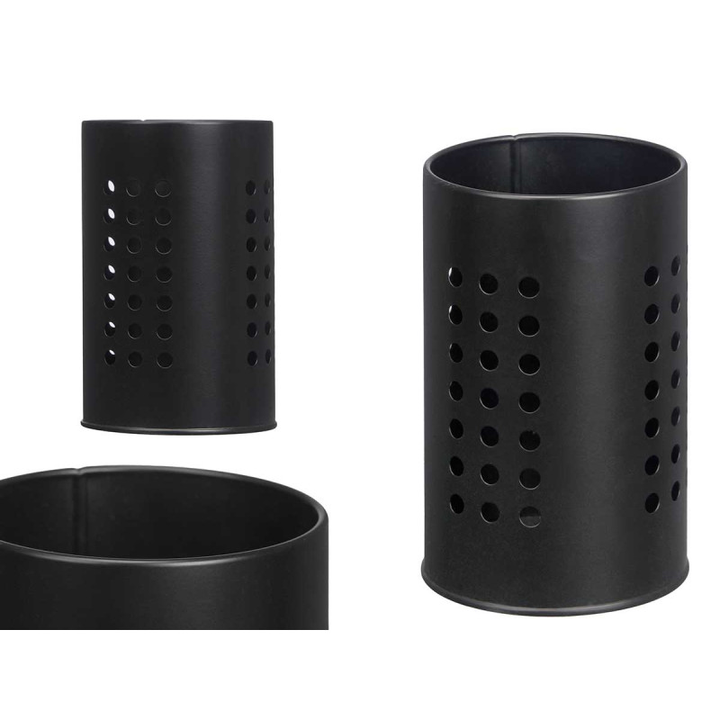 BLACK UTENSIL HOLDER