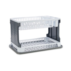 ESCORREDOR PLASTICO 2 ANDARES RATTAN BRANCO