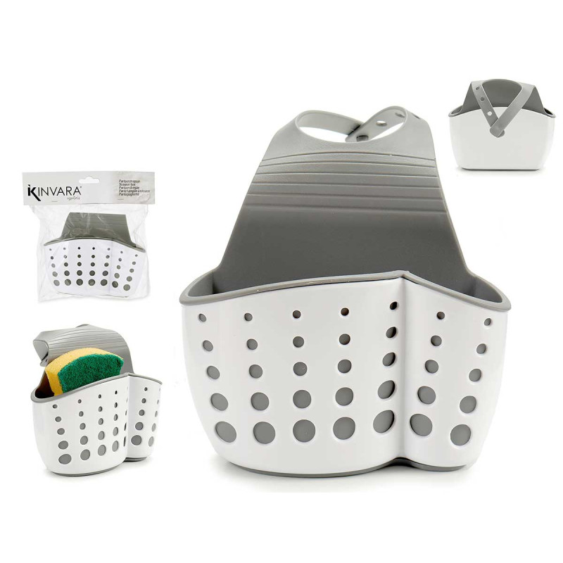 PORTA ESFREGAO PENDURAR PLASTICO BRANCO