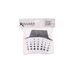 PORTELAVETTES PENDRE PLASTIQUE BLAN GRIS