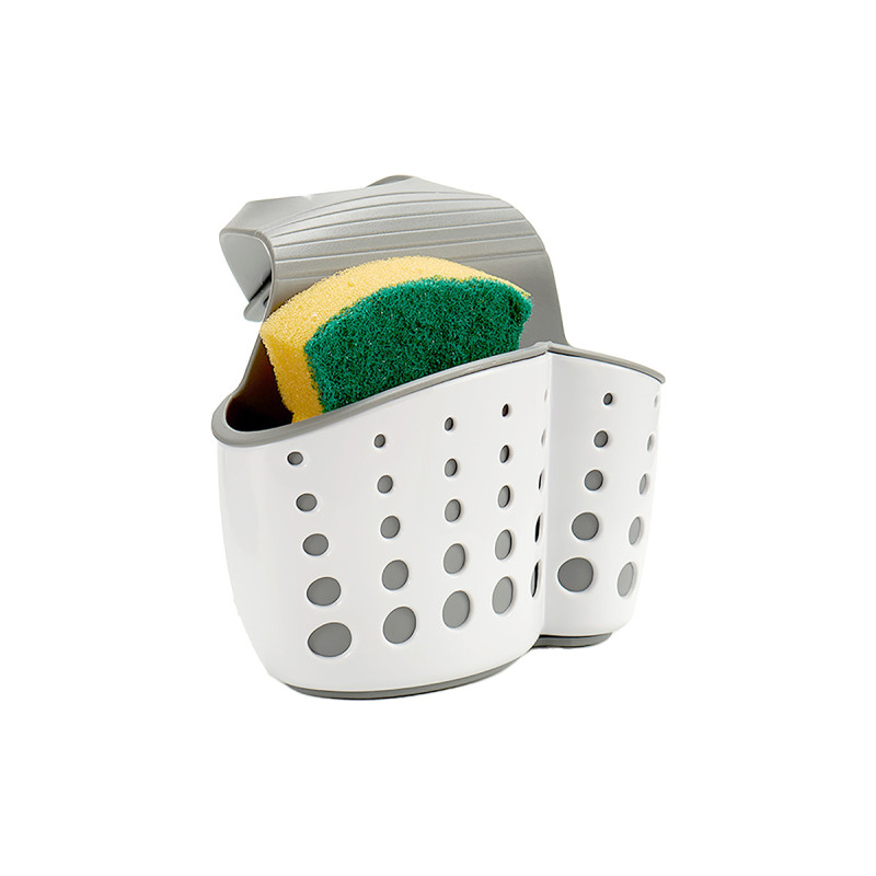 PORTELAVETTES PENDRE PLASTIQUE BLAN GRIS