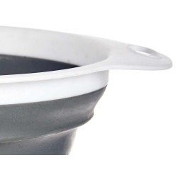SCOLAPASTA ROTONDO BIANCO E GRIGIO 20CM
