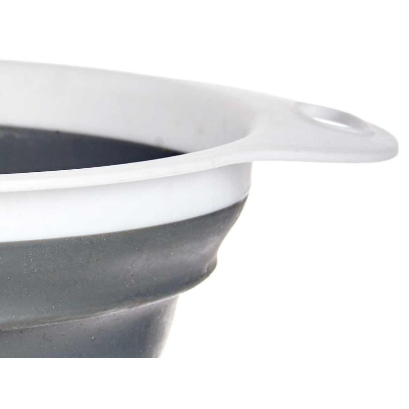 SCOLAPASTA ROTONDO BIANCO E GRIGIO 20CM