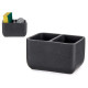 PORTE LAVETTE DOUBLE PIERRE GRIS 