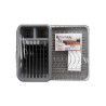 FLAT GREY DISH DRAINER WITH TRAY CONTAINER