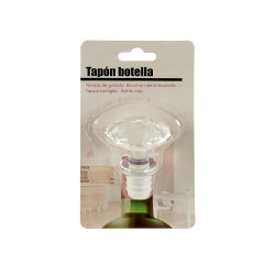TAPON BOTELLA DIAMANTE TRANSPARENTE