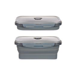 FIAMBRERA SILICONA RECTANGULAR 800ML ANTRACITA