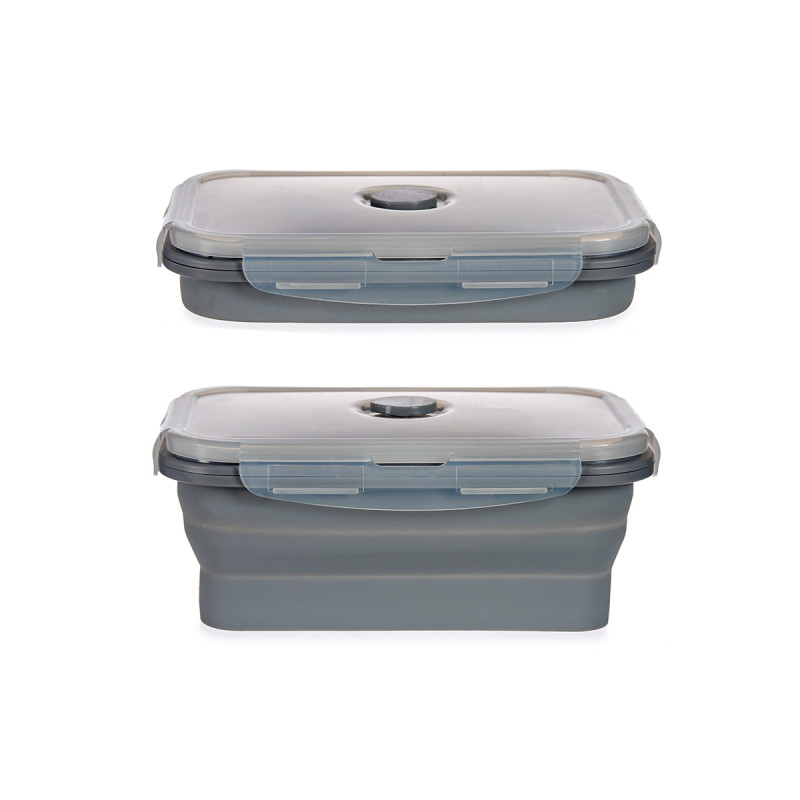 PORTAPRANZO SILIC RETT 800ML ANTRACITE