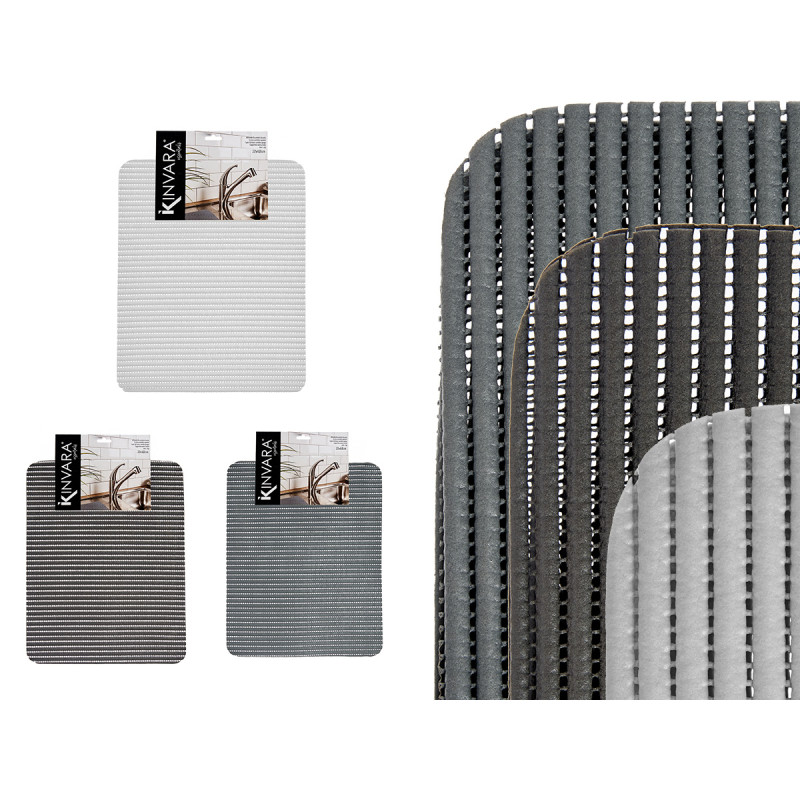 TAPETE ANTI-DESLIZ SORT 3 CORES NEUTRAS 32X40CM