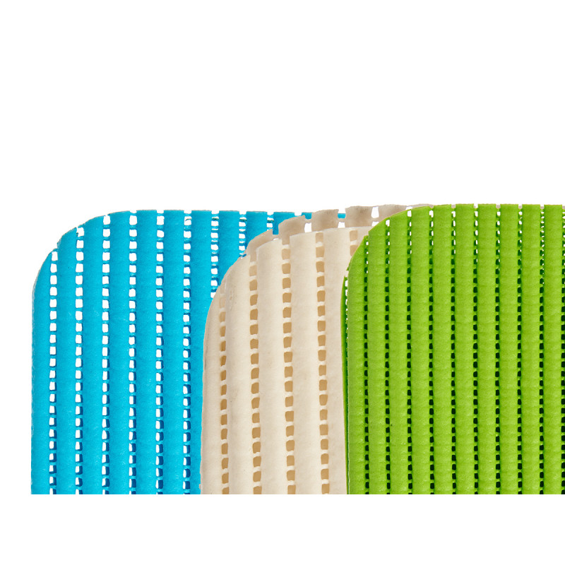 TAPIS DE BAIN ANTIDERAPAGE SET 3 COULEURS 32X40CM