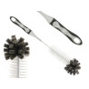 BROSSE NETTOYAGE BOUTEILLES MANCHE SILICONE GRIS