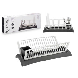 DISH DRAINER GREY WHITE