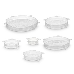 SET 6 TAPAS SILICONA