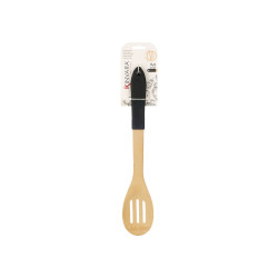 BLACK BAMBOO STRIPED KITCHEN SPOON