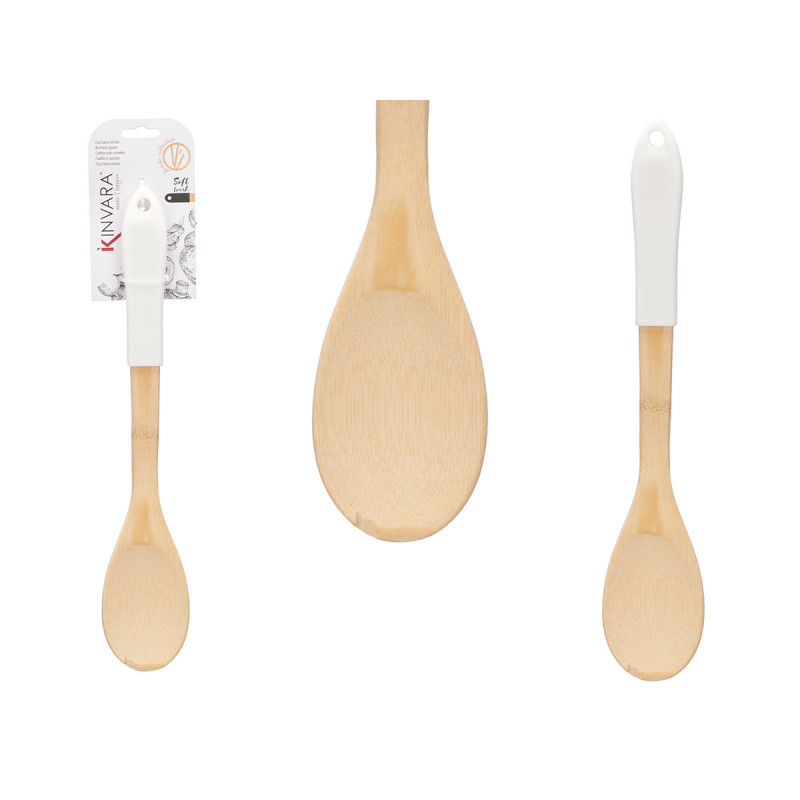 WHITE BAMBOO KITCHEN SPOON