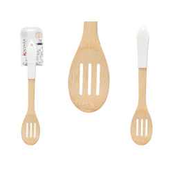 PALETTA CUCCHIAIO RIGHE BAMBU BIANCO