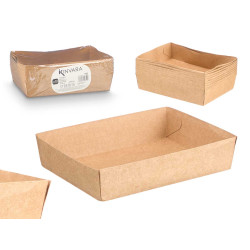 SET 10 BIG KRAFT SERVICE TRAYS